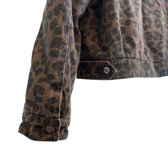 SUPERDOWN Revolve Cici snap front jacket Removable Fur Collar Denim Heavy Small - Picture 8 of 16